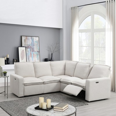 5 PCS Power Recliner Sectional Sofas, Home Theater Seating Soft Chair with USB Port-ModernLuxe