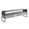60" Raziela Tv Stand and Console with Open Shelves, Metal Frame - Acme Furniture - 3 of 4