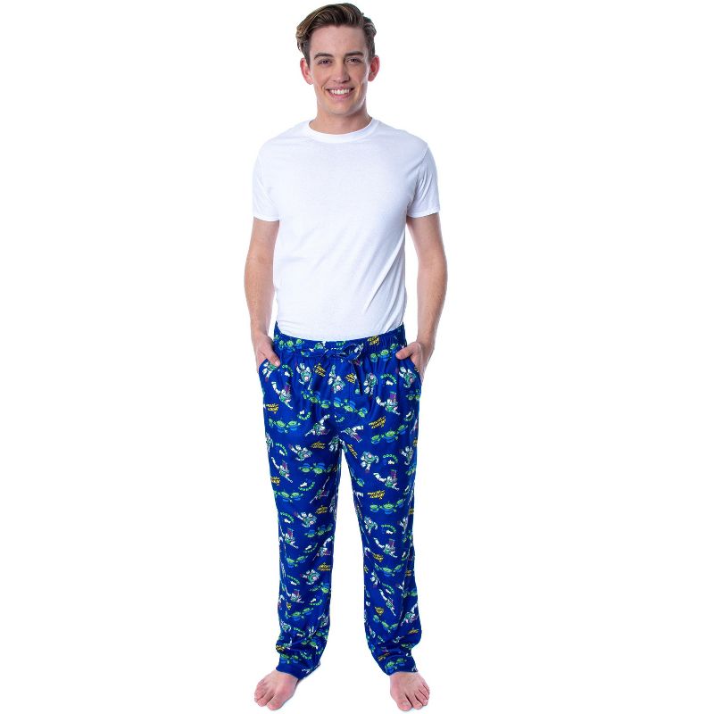 Disney Men's Toy Story Buzz Lightyear To Infinity And Beyond! Pajama Pants Buzz and Aliens, 2 of 6