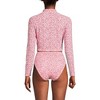 Lands' End Women's Long Sleeve Mock Neck Cropped UPF 50 Sun Protection Rash Guard - 2 of 3