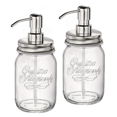 Bormioli Rocco Quattro Stagioni Soap Dispenser 17 oz - Set of 2