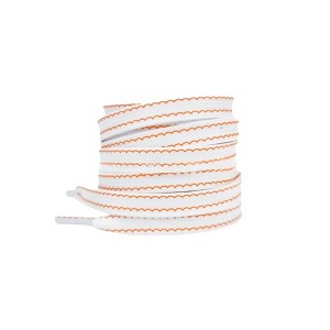 INSPIRE CHIC Flat White Colorful Wave Pattern Shoe Laces for Sneakers Sport Shoes 1 Pair - 1 of 4