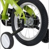DSVIMOY 18 inch Sporty Kids Bike with Training Wheels and Stand Adjustable Saddle for Boys and Girls Aged 5-10 Years, Green, 46.4"*20.3"*30.8" - 4 of 4