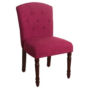 Delilah Button Tufted Dining Chair -Pink- HomePop