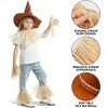 Joyfy Halloween Party Dress Up Scarecrow Costume Set with Straw Hat Straw Skirt for Kids Adults Halloween Scarecrow Cosplay Harvest Party Accessories - 3 of 4