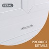 Tall Bathroom Storage Cabinet, Cabinet with Two Doors and Drawers, Adjustable Shelf, MDF Board - Leovsnove - 4 of 4