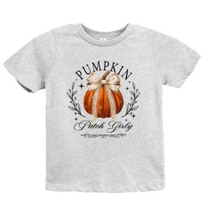 Coquette Pumpkin Patch Girly - Youth Short Sleeve Graphic T-Shirt and Toddler Short Sleeve Graphic T-Shirt - 1 of 3