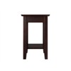 AFI Mission Solid Wood Mid-Century End Table with USB Charger in Espresso - 4 of 4