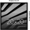 Americanflat 20x20 Poster Frame in Black - Thin Border Photo Frame with Polished Plexiglass - Horizontal and Vertical Formats for Wall - 2 of 4