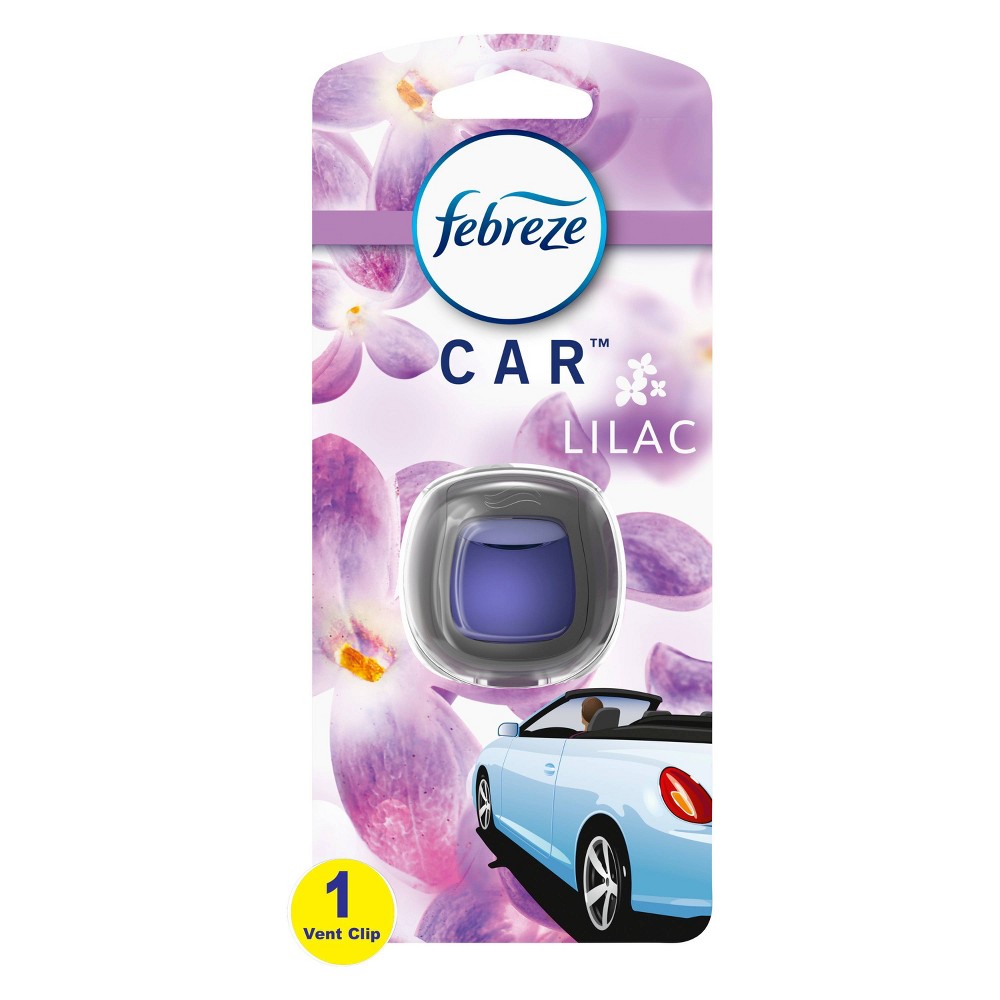 Febreze Air Freshener Car - Lilac - 0.06 fl oz