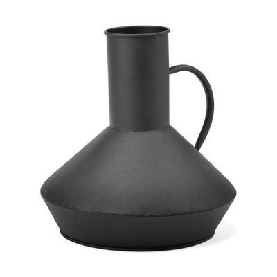 HomeRoots 8" Black Metal Decorative Jug