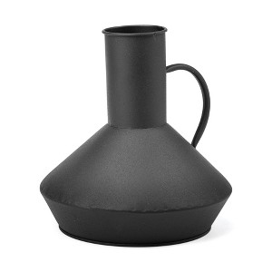 HomeRoots 8" Black Metal Decorative Jug - 1 of 4