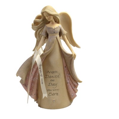 Foundations 7.5" 40Th Birthday Angel Danced Day Born  -  Decorative Figurines