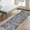 Entryway Runner Rug, Washable Vintage Low Pile Stain-Resistant, Non-Slip Soft Thin Carpet for Kitchen, Bedroom, Bathroom - 3 of 4