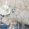Washable Area Rug, Soft Faux Wool, Non-Slip, Low Pile, Abstract Design for Living Room, Bedroom, Dining Room. - 4 of 4