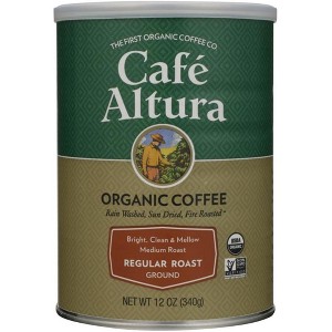 Cafe Altura Ground Organic Coffee, Regular Roast, 12 Ounce (Pack of 3) - 1 of 3