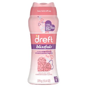Dreft Blissfuls In-Wash Laundry Scent Booster Beads, Baby Fresh Scent, 13.4 oz - 1 of 4