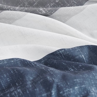 Madison Park 7pc Queen Ryder Comforter Set with Bed Sheets Blue/Gray - Madison Park: Microfiber, OEKO-TEX Certified — фото 7