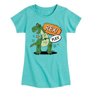 Girls' - Disney - Rex Flex Fitted Short Sleeve Graphic T-Shirt - 1 of 4