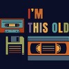 Junior's Design By Humans I'm this old - Old data storage media By DsgnCraft T-Shirt - 2 of 3
