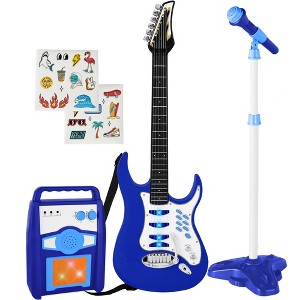 Best Choice Products Kids Electric Musical Guitar Toy Play Set w/ 6 Demo Songs, Whammy Bar, Microphone, Amp, AUX - 1 of 4