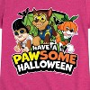 Girls' - Paw Patrol - Rubble Chase Marshall Pawsome Halloween Fitted Short Sleeve Graphic T-Shirt - 2 of 4