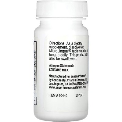 Superior Source Women's B Complex Dissolving Tablets with Folic Acid