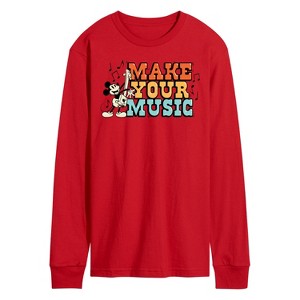 Men's - Disney - Make Your Music Long Sleeve Graphic T-Shirt - 1 of 3
