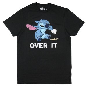 Disney Lilo & Stitch Men's Stitch Over It Graphic Print T-Shirt Adult - 1 of 3