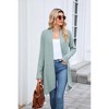 Coolmee Women's Draped Front Open Cardigan Casual Long Sleeve Lightweight Cardigan Sweaters - 2 of 4