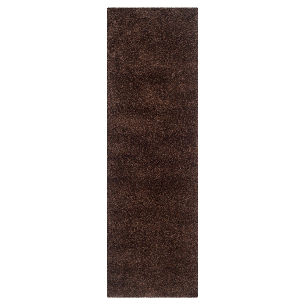 2'3inx11' Runner Quincy Rug Brown - Safavieh