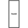 PosterPalooza | Panoramic Flat Silver Picture Frame - UV Acrylic, Foam Board Backing, Hanging Hardware - 2 of 4