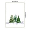 23"x30" Amanti Art Three Watercolor Pine Trees Rosana Laiz Blursbyai Framed Canvas Wall Art - 4 of 4