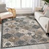 Lahome Moroccan Trellis Washable Area Rug-Soft Carpet for Living Room, Bedroom, or Entryway - 3 of 4