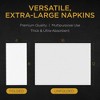 Inspire Disposable Dinner Napkins Elegant Guest Hand Towels With a Linen Feel for Fine Dining, Bathroom, Washing Station, Bulk Value - 3 of 4