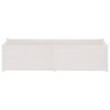 vidaXL Rectangular Garden Planter in White - Solid Pinewood Construction, Large Capacity for Varied Plants and Flowers, Outdoor Use, Assembly Required - 4 of 4