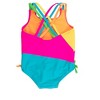 RuffleButts Baby Girls UPF50+ Sun Protected Color Block Cross-Back One Piece Swimsuit - 2 of 2