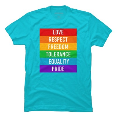 Adult Design By Humans Pride Rights Motto By PINHEAD66 T-Shirt
