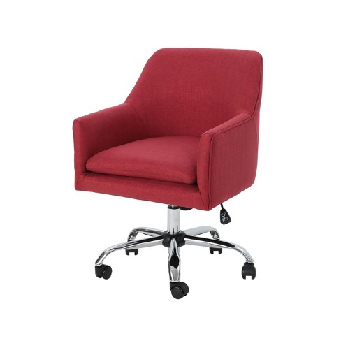 Johnson Mid Century Modern Home Office Chair Red - Christopher Knight ...