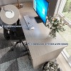 LACOO L-Shaped Home Office Executive Desk with Darwers and Cabinet - 3 of 4