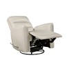 Faux Leather Swivel Glider Reclining Chair with Breathable Upholstery, Luxury Style, and Movie Chair Comfort - 4 of 4