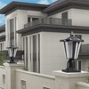 15" Solar Powered Outdoor Lantern Modern LED Garden Light for Pathways and Driveways - 2 of 4