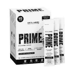 Prime Hydration Sticks Electrolyte Supplement Powder - Meta Moon - 0.33oz/15ct - 1 of 4