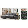 Mocamel 99x69 Modular Sectional Sofa Minimalist LShape 2PC Free Combo InstallFree LivingBedroom - 3 of 4