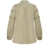 Women's Plus Size Drama Queen Shirt - sage | CITY CHIC - 4 of 4