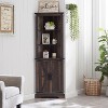 OKD 68" Tall Corner Cabinet with 2 Barn Door & Adjustable Shelves for Bathroom - 2 of 4