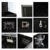30 Inch Heavy Duty Aluminum Truck Bed Tool Box 5 Bar Tread Waterproof Truck Storage Organizer Chest With Handle Lock Keys,black - 3 of 4