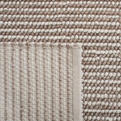 Ivory Handwoven Wool 3' x 5' Area Rug
