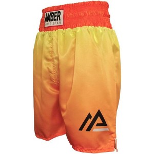 Amber Fight Gear Phoenix Pro Training Shorts – Durable, Lightweight Satin Trunks for Boxing, MMA, Muay Thai & Kickboxing. - 1 of 1