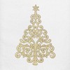 Linum Home Textiles Christmas Gold Tree - Embroidered Luxury 100% Turkish Cotton Hand Towels (Set of 2) - 3 of 3